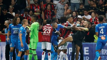 Rivere blames Marseille players for chaos that ensued during the game