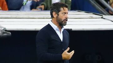 El entrenador del RCD Espanyol, Quique S&aacute;nchez Flores.