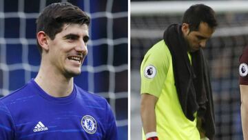 Courtois lamenta el mal momento de Claudio Bravo
