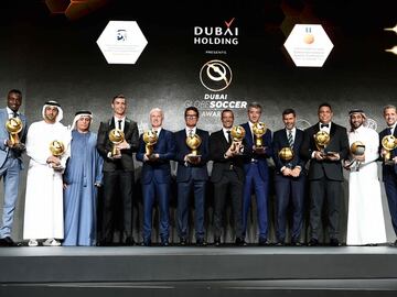 Los premiados de la décima edición de los premios Globe Soccer.