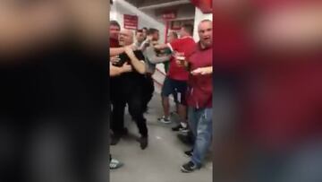 La absurda pelea de hooligans...¡por culpa de un pastel!