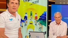 Así es Carlos de Andrés, la 'voz' del ciclismo con Perico Delgado en TVE