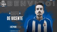 Rafa de Vicente se une al proyecto del Deportivo