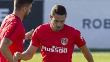 Koke durante un entrenamiento.