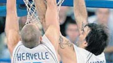 <b>A MACHACAR. </b>Varda y Hervelle, garantía de rebote.