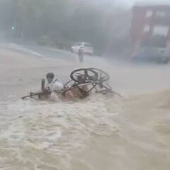 Bochornoso que no se parase: accidente en el Penedés con dos palmos de agua