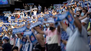 Aficionados en el Espanyol-Villarreal.