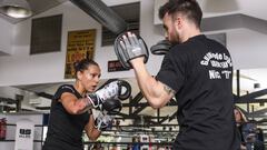 Joana Pastrana durante un entrenamiento con Nicol&aacute;s Gonz&aacute;lez