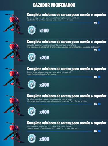 Fortnite: Pack de Misiones de Cazador Vociferador ya disponible; precio y contenidos