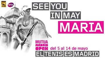 El Mutua Madrid Open anunci&oacute; este mi&eacute;rcoles la participaci&oacute;n en su edici&oacute;n de 2017 de la tenista rusa Maria Sharapova.