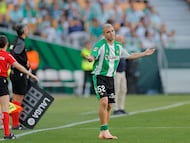 Pablo García, ante el Espanyol.