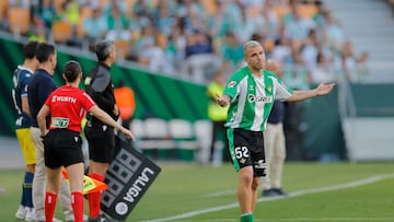 Pablo García, ante el Espanyol.