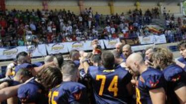 Los jugadores, desolados después de la derrota. Ellos hicieron todo lo que estuvo en sus manos.