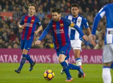 Messi con el balón. 