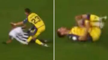 “Hoy doy las gracias de no tener la pierna rota”: la dura entrada denunciada en 1ª RFEF