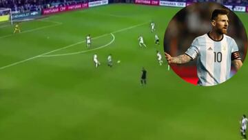Sonroja a Argentina... pared de Messi y le devuelven una 'piedra'