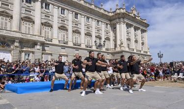 Los Classic All Blacks se presentan a Madrid con la 'haka'