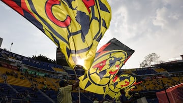 Fans o Aficion during the quarter-final second match between America and Monterrey as part of the Liga BBVA MX, Torneo Apertura 2025 at Ciudad de los Deportes Stadium, on November 29, 2025 in Mexico City, Mexico.