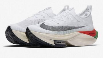 Imagen de las Nike Alphafly Next% con las que Eliud Kipchoge competirá en el Maratón de Londres.