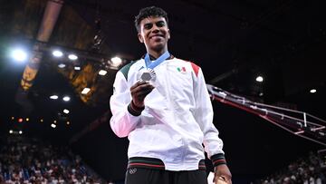 Silver Medalist Prisca Awiti of Mexico during the Judo competition Women -63 Kg Final Gold Medal against Andreja Leski of Slovenia as part of the Olympic Games Paris 2024 at Champ-de-Mars Arena Mat 2 on July 30, 2024, Paris, France.