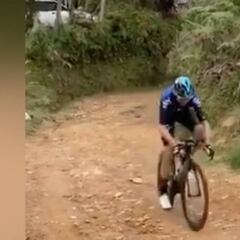"Hágale monito": Así fue el entrenamiento de Froome