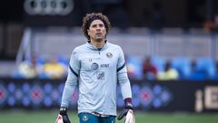 Guillermo Ochoa of America during the game America vs Leon, a friendly match of preparation prior to the start of the Torneo Apertura 2022 of the Liga BBVA MX, at PayPal Park Stadium, on June 22, 2022.

<br><br>

Guillermo Ochoa de America durante el partido America vs Leon, - Tour Aguila- partido amistoso de preparacion previo al inicio del Torneo Apertura 2022 de la Liga BBVA MX en el PayPal Park Stadium, el 22de Junio de 2022.