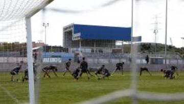 entrenamiento del Valladolid en la Ciudad Deportiva del Getafe