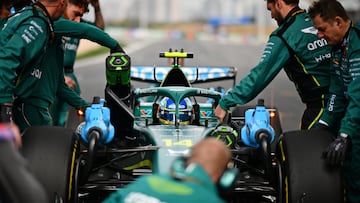 SHANGHAI, CHINA - MARCH 15: Fernando Alonso of Spain and Aston Martin F1 Team arrives on the grid prior to the F1 Grand Prix of China at Shanghai International Circuit on March 15, 2026 in Shanghai, China. (Photo by James Sutton/LAT Images)
2266573828
Colour Image, Horizontal, sport, motorsport, formula one racing