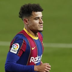 Problemas para Coutinho: sigue con la rodilla izquierda hinchada