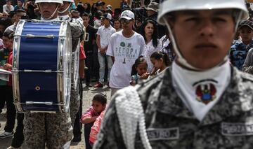 Homenaje en honor a las víctimas del accidente aéreo, en Antioquia, Colombia.