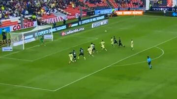 ¡De palomita! El golazo de ex Colo Colo ante el Club América