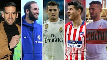 Kiko Casilla (Leeds United), Álvaro Morata (Chelsea), Brahim Díaz (Real Madrid), Álvaro Morata (Atlético) y Dioni Villalba (Cultural Leonesa).