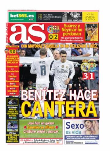 Las portadas de AS de noviembre