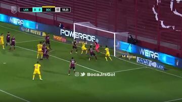 El Apache no perdonó en su primera acción en campo rival y anotó el primer tanto del Xeneize en el torneo local, demostrando su gran momento de forma.