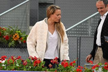 Jennifer Pareja durante el partido entre Rafa Nadal y el checo Jiri Lehecka correspondiente a los octavos de final del Mutua Madrid Open.