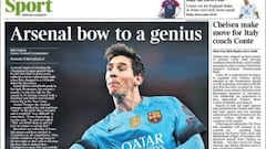 The British press reacts to Arsenal - Barça