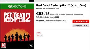 Una tienda británica pone fecha a Red Dead Redemption 2