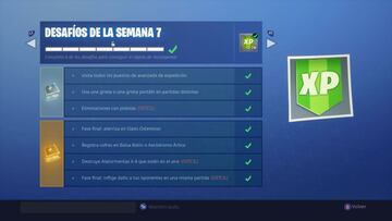 Fortnite Battle Royale: Desaf&iacute;os de la Semana 7 de la Temporada 7