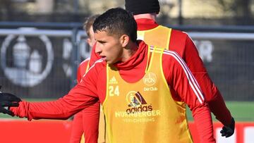 Gustavo Puerta en un entrenamiento de Nuremberg.