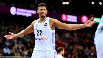KAUNAS, LITHUANIA - MAY 19: Walter Tavares, #22 of Real Madrid during Turkish Airlines EuroLeague Final Four Kaunas 2023 Semi Final B match between FC Barcelona and Real Madrid at Zalgirio Arena on May 19, 2023 in Kaunas, Lithuania. (Photo by Francesco Richieri/Euroleague Basketball via Getty Images)