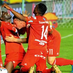 América 1 - Tolima 1: el rojo paga caro su mala definición en el Pascual