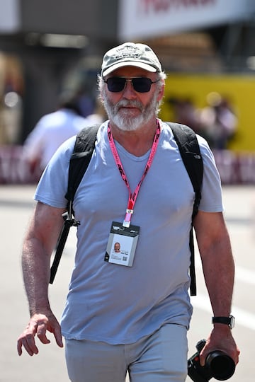 Liam Cunningham, actor irlandés de cine y televisión, durante el Gran Premio de Mónaco de la Fórmula 1.