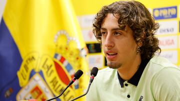24/10/2024 FUTBOL PRIMERA DIVISION TEMPORADA 24/25 UD LAS PALMAS Rueda de prensa de Fabio Silva
