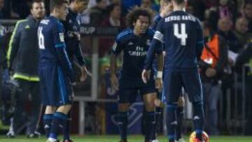 Marcelo es duda para jugar ante el Athletic y el Roma