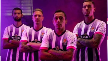 El violeta vuelve a la nueva equipación del Real Valladolid