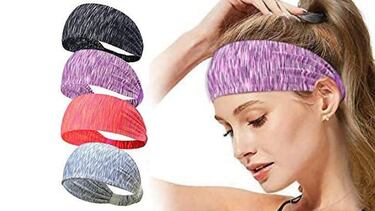 Olvídate del sudor en la cara al entrenar con estas bandas deportivas para el cabello para hombre y mujer