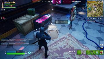 fortnite misiones april o'neil investiga mision encuentra cajas de pizza vacias