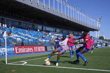 Calentamiento del Atlético de Madrid en el Alfredo Di Stéfano.