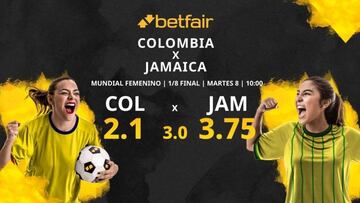 Colombia vs. Jamaica: horario, TV, estadísticas, cuadro y pronósticos del Mundial Femenino