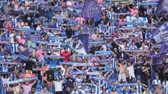 RCD Espanyol fans during the La Liga match between RCD Espanyol and Elche CF played at RCDE Stadium on October 23, 2022 in Barcelona, Spain. (Photo by Bagu Blanco / Pressinphoto / Icon Sport)
